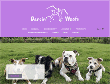 Tablet Screenshot of dancinwoofs.com